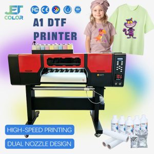 4-Head DTF Pink Inkjet Printer with Epson I1600/I3200 Print Heads