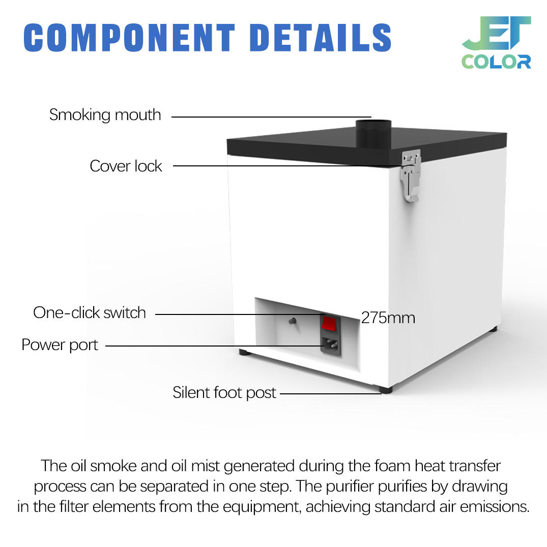 JC-JHQ-04 DTF Smoke Purifier Fume Extractor - Image 4